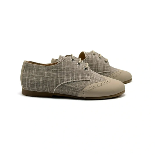 Maria catalan taupe denim lace dress shoe fast shipping