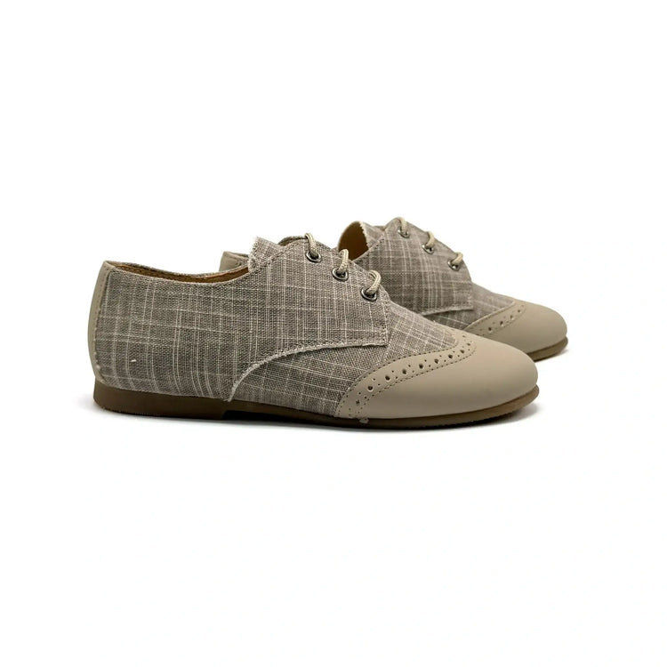 Maria catalan taupe denim lace dress shoe fast shipping