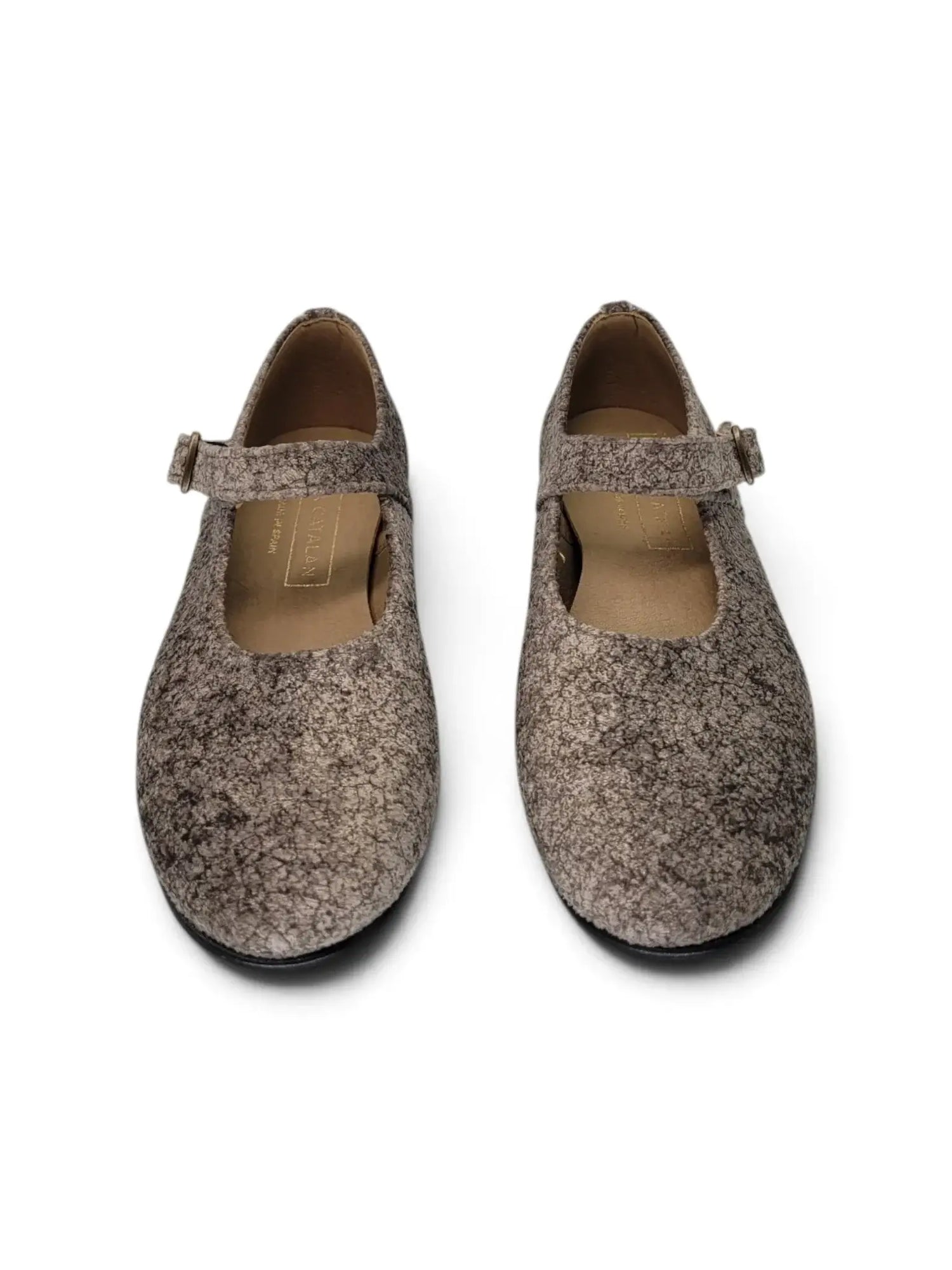 Maria catalan taupe kouth velvet shoe | kids shoes fast shipping