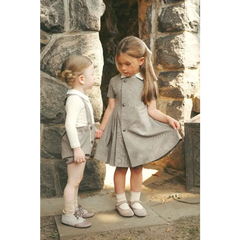Maria Catalan Taupe Shaker Lace Shoe 505709 - BOYS