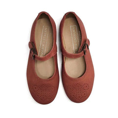 Maria Catalan Vintage Rust Imprint Mary Jane 715601 - GIRLS