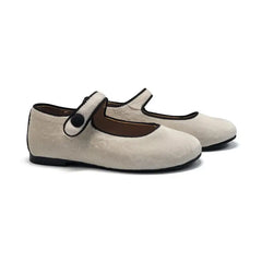 Maria catalan white floral velvet mary jane 380609