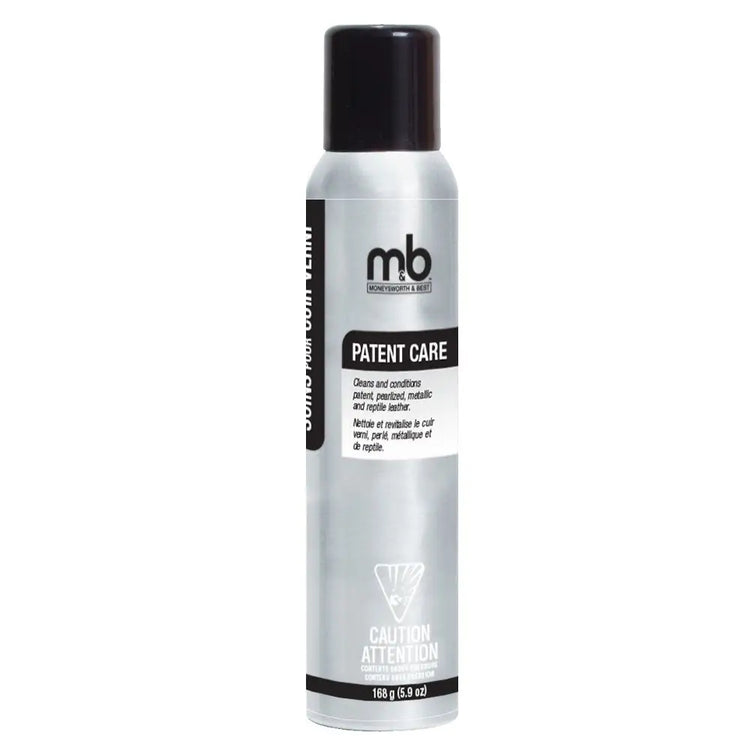 A silver aerosol can of mb Professional Products Patent Care with a black cap, shown against a plain white background.