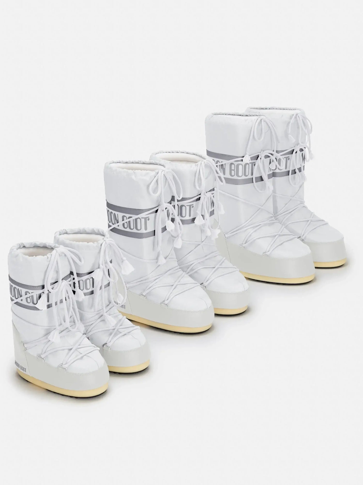 Moon boots icon white tall snow boot fast shipping