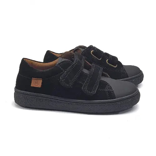 Naturino Carex Black Gum Velcro Sneaker - 21 - BOYS