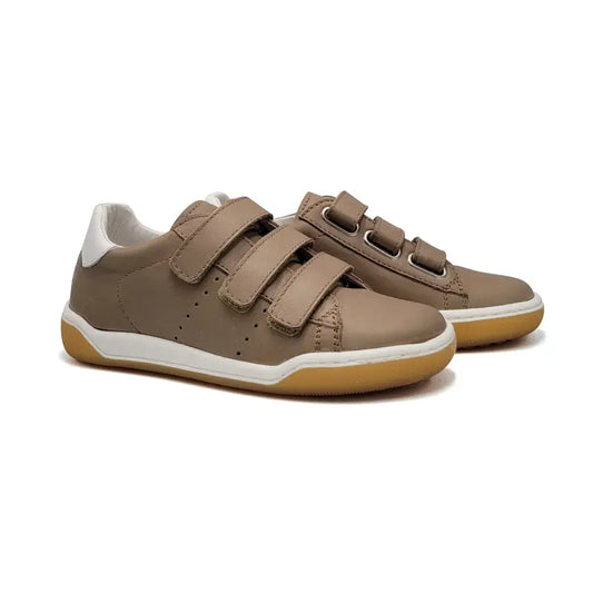 Naturino cliff taupe velcro sneaker - boys
