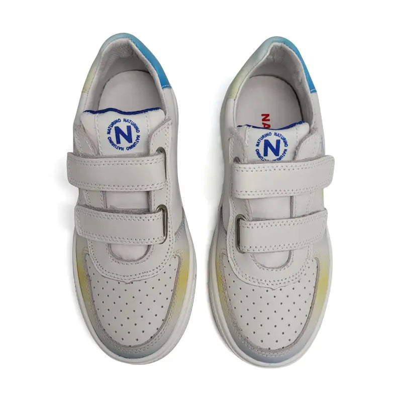 Naturino hess blue green velcro sneaker - boys
