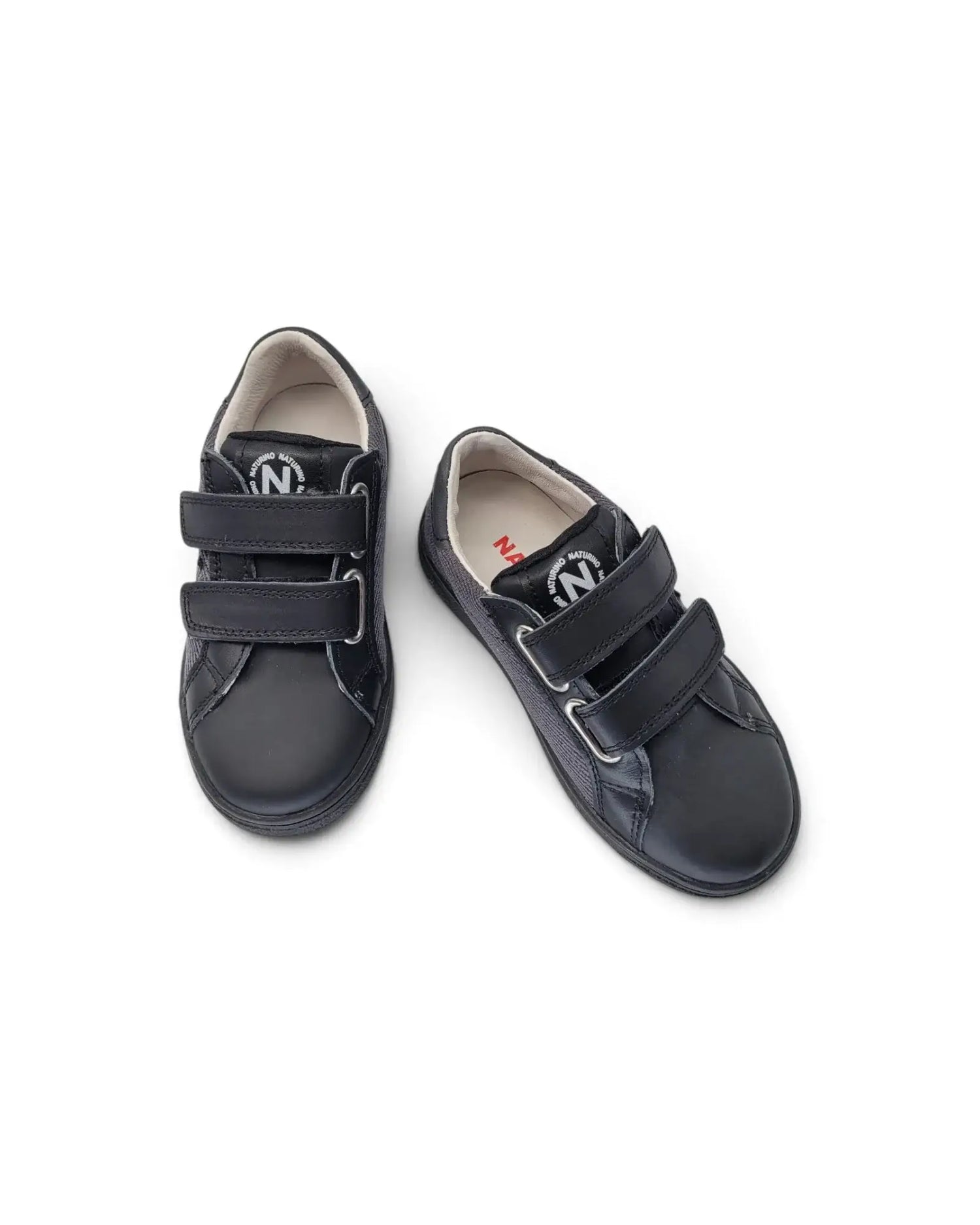 Naturino pinn black corduroy velcro sneaker | kids fast shipping