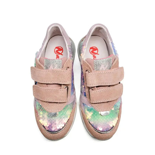 Naturino Quelly Colorful Girls Rule Velcro Sneaker - GIRLS