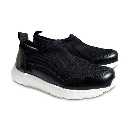 Nens black mesh sock sneaker 7965 - girls