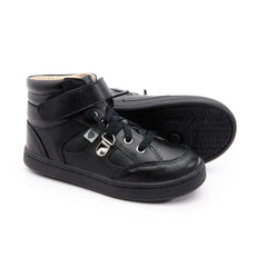 Oldsoles black no tie hi top 6110 - boys