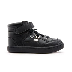 Oldsoles black no tie hi top 6110 - boys
