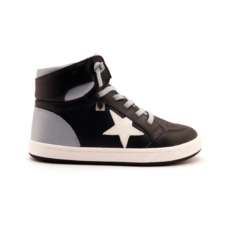 Oldsoles Dusty Blue High Top No Tie Sneaker 1003