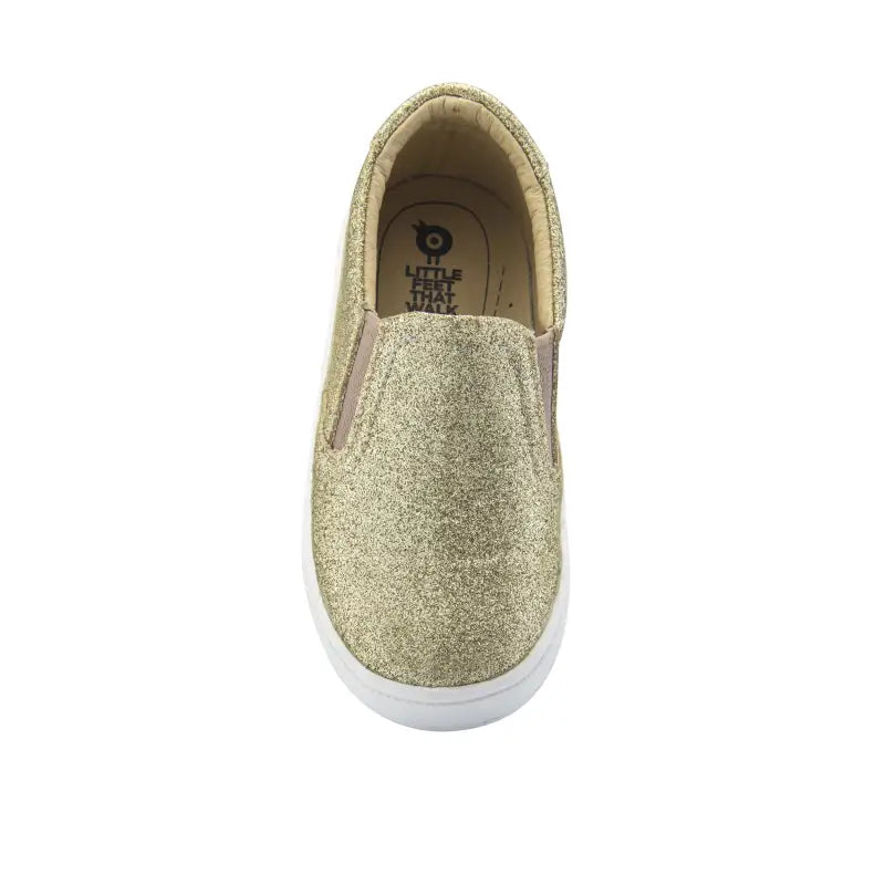 Oldsoles gold glitter slip on sneaker - sneakers