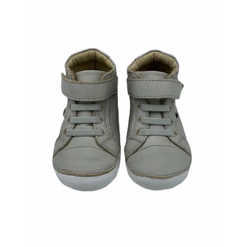 Oldsoles Grey Velcro First Walker High Top BABY BOY