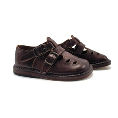 Pepe`-2063- - dark chocolate - first walker t strap