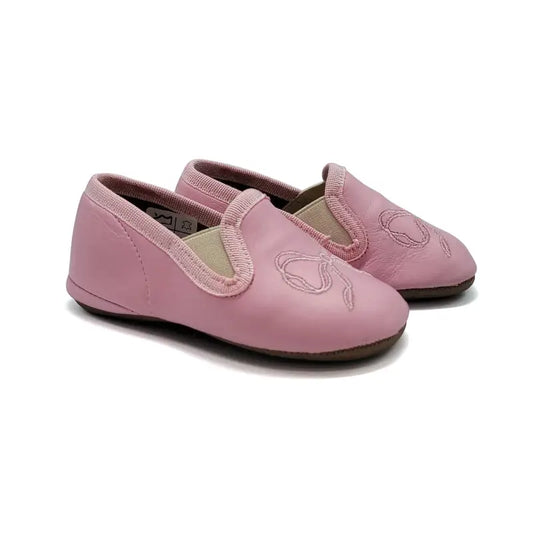 Pepe’ Baby Pink Embroidered Soft Smoking Slip On 280 - GIRLS