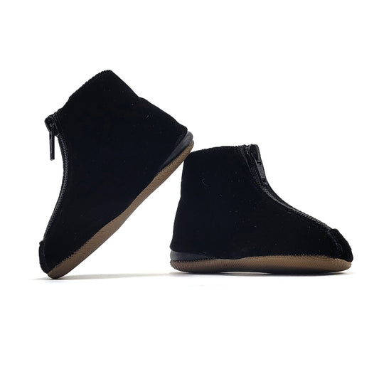 pepe-black-velvet-zip-bootie-first-walker