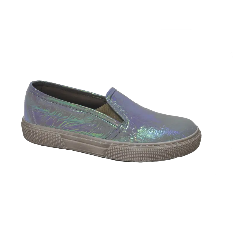Pepe’ crinkle metallics slip on sneaker 775 - girls