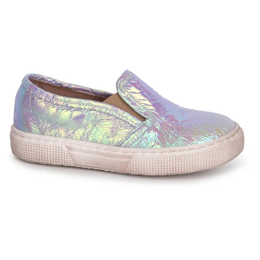 Pepe’ crinkle metallics slip on sneaker 775 - girls