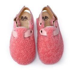 Pepe’ es x ls pink shearling slipper 00932 - girls