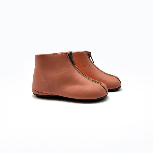 Pepe flamingo pink coral baby bootie zipper fast shipping