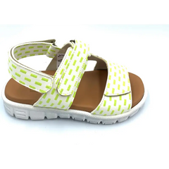 Pepe’ green white velcro sandal 272 - boys