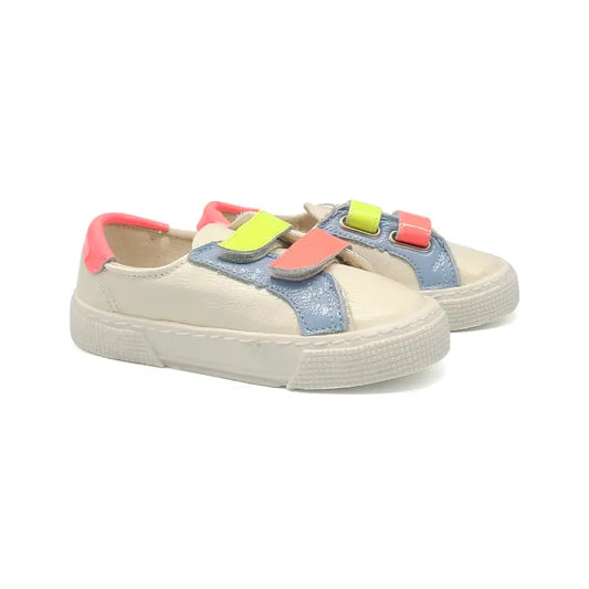 Pepe highlighter multicolor patent velcro sneaker 00106 - girls