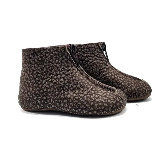 Pepe’ mocha latte front zipper bootie 225 - first walker bootie