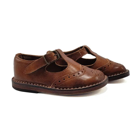 Pepe` vintage mocha first walker t-strap 2098 - first walker t strap