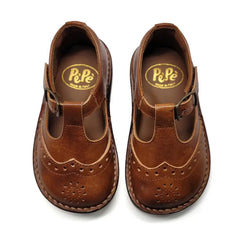 Pepe` vintage mocha first walker t-strap 2098 - first walker t strap