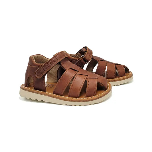 Pom D’Api Plagette Russet Brown Fisherman Sandal - 19 - FIRST WALKER