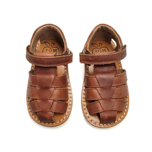 Pom D’Api Plagette Russet Brown Fisherman Sandal - FIRST WALKER