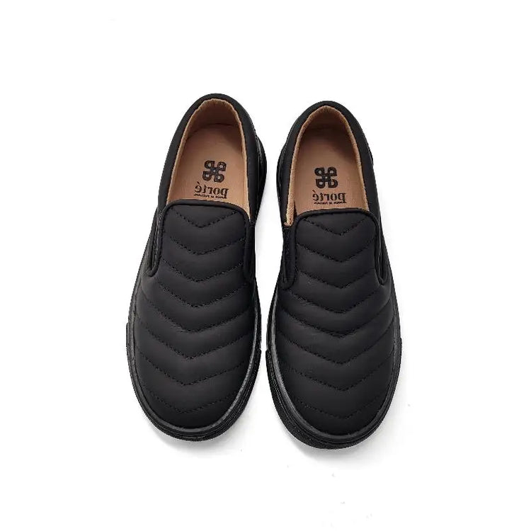 Porte Black Gum Slip on Sneaker 21519 - BOYS