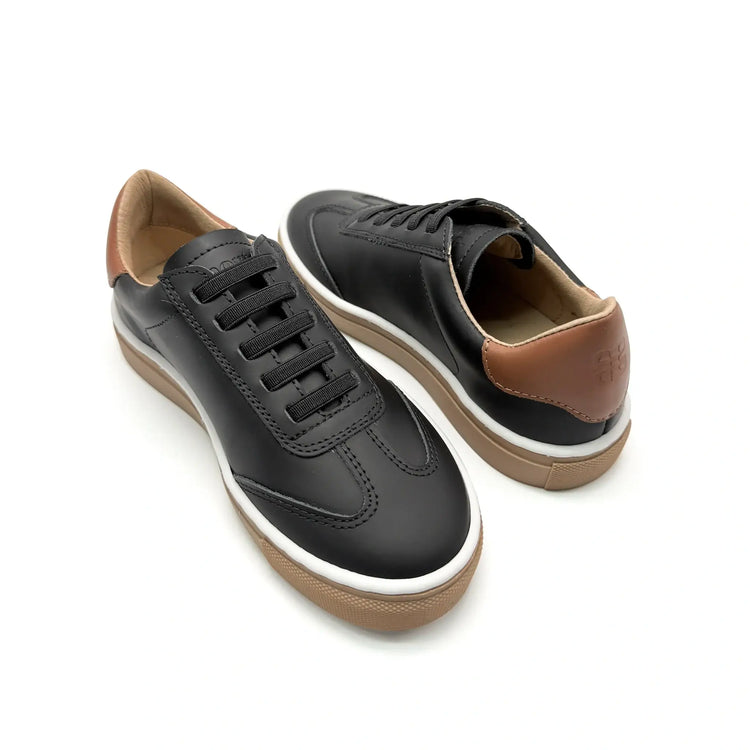 Porte black gum slip on sneaker leather spain fast shipping