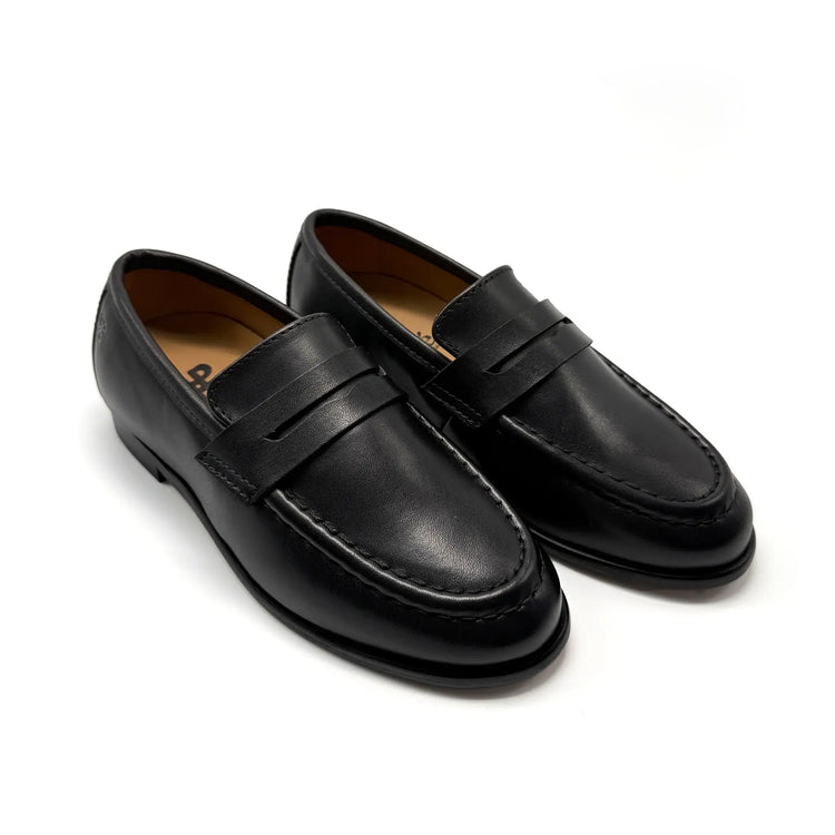Porte black onyx penny slip on leather loafers fast shipping