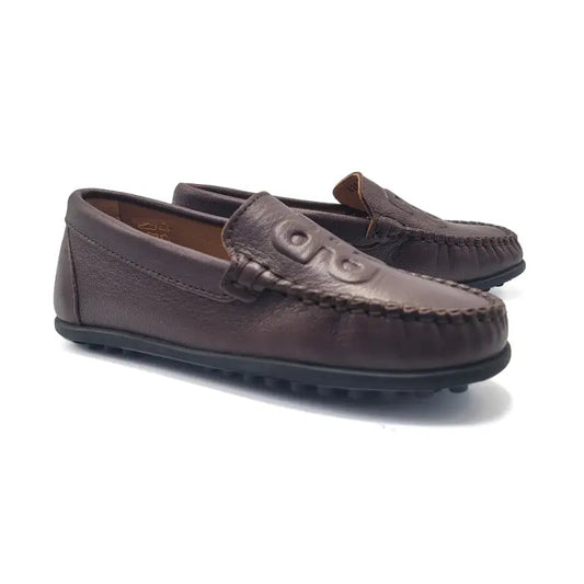 Porte dark brown loafers 6201 - girls