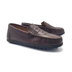 Porte dark brown loafers 6201 - girls