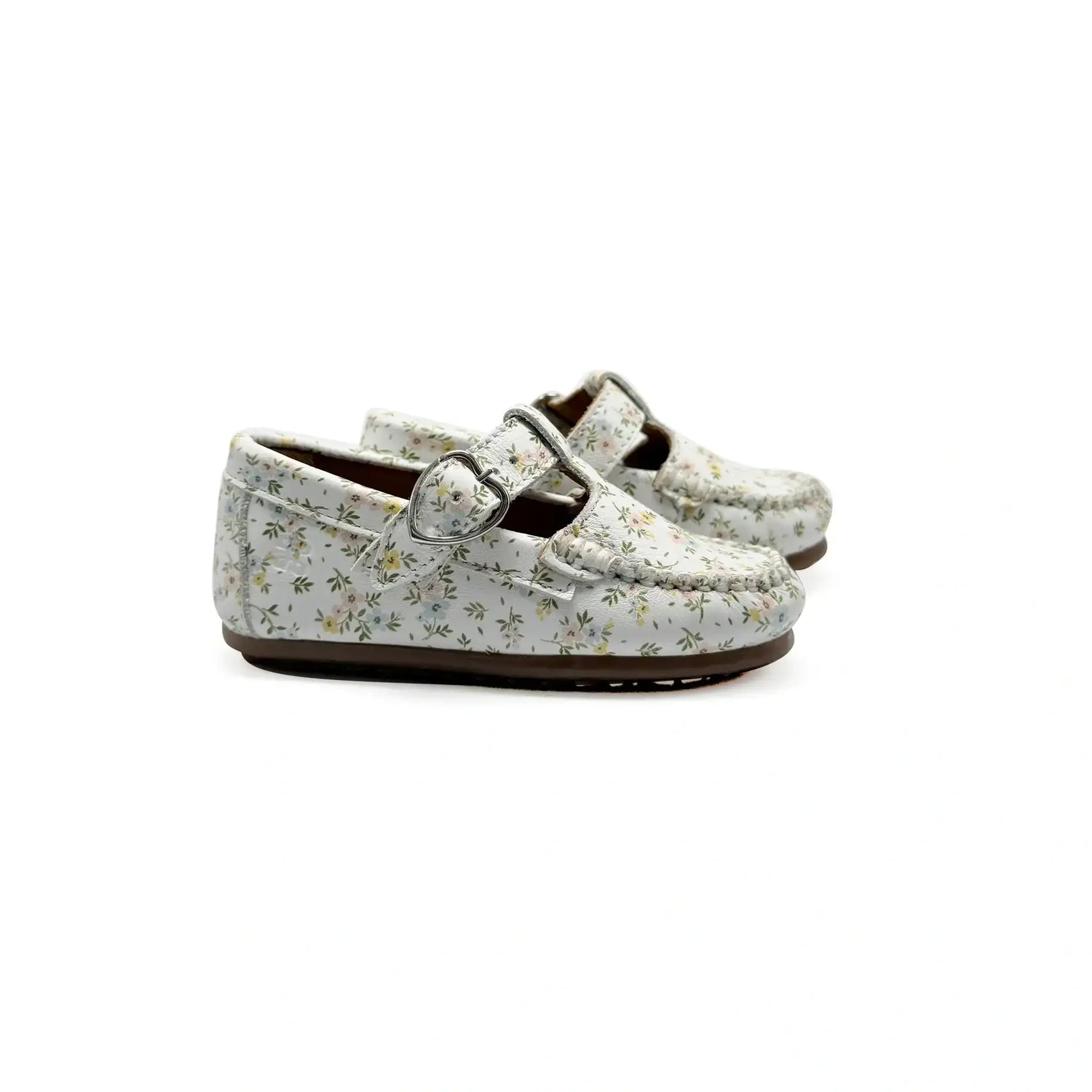 Porte floral leather t-strap baby shoes fast shipping