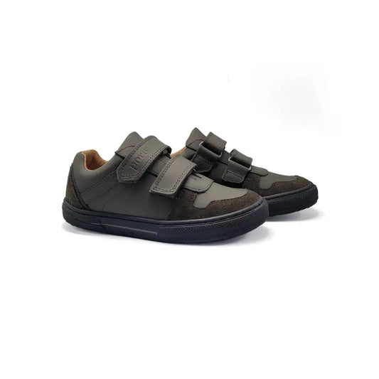 Porte hunter green gum velcro sneaker 22046 - boys