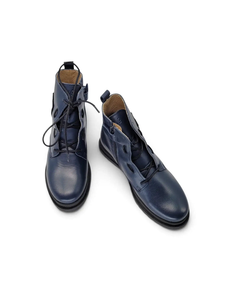 Porte navy crest bootie 22308 | kids leather boots fast shipping