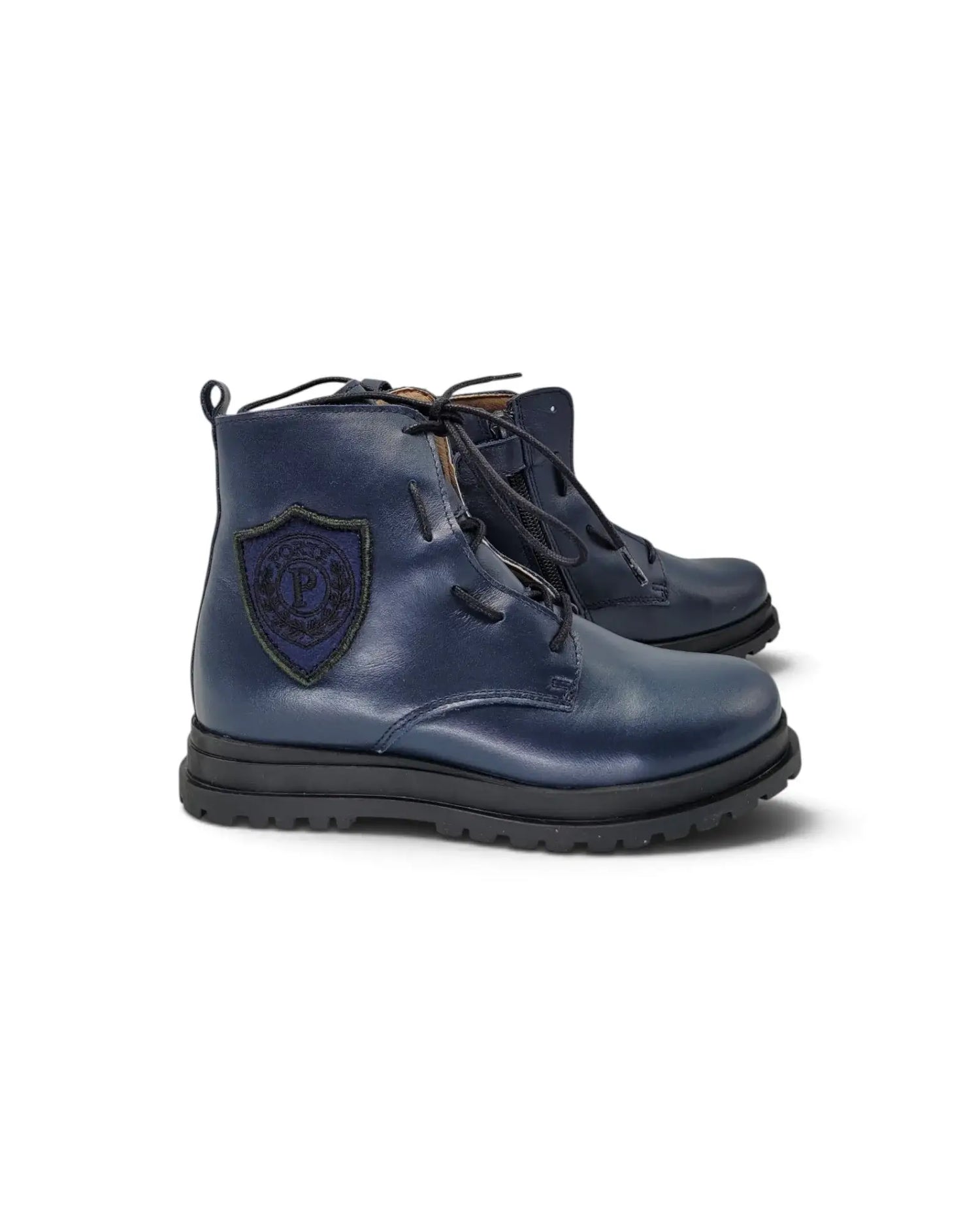 Porte navy crest bootie 22308 | kids leather boots fast shipping
