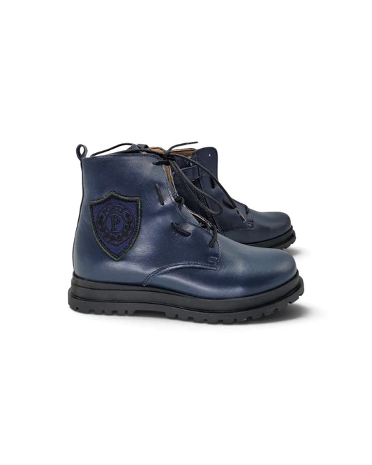 Porte navy crest bootie 22308 | kids leather boots fast shipping