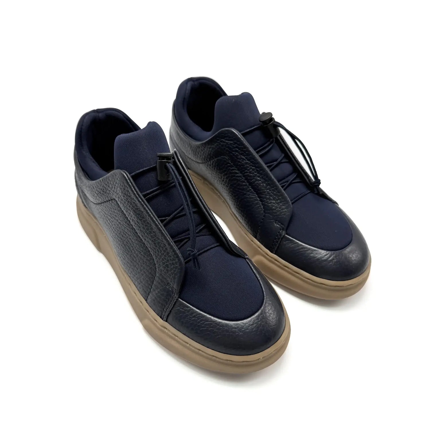 Porte navy leather slip on sneakers fast shipping