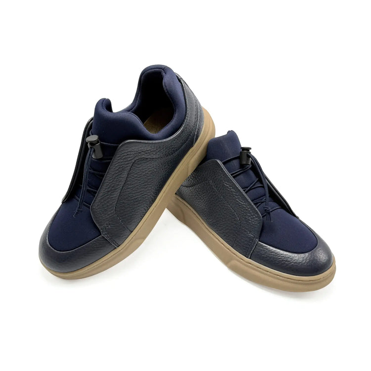 Porte navy leather slip on sneakers fast shipping