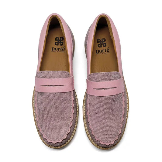porte-pink-denim-chunky-scalloped-penny-loafer-girls-laced-shoe-