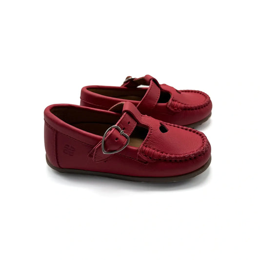 red heart t strap loafer first walker