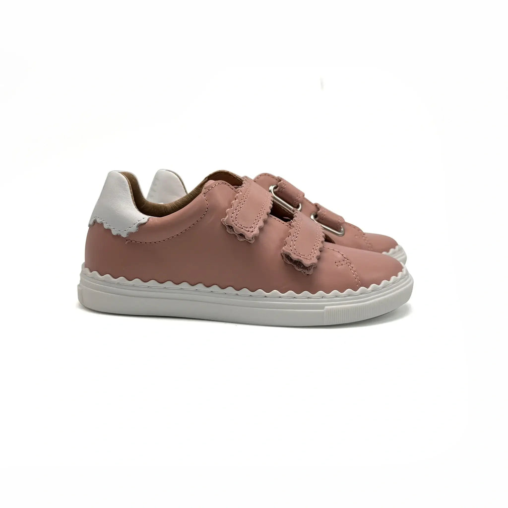Toddler Girls Floral Velcro Veja Falcotto Sneaker | Laced Shoe