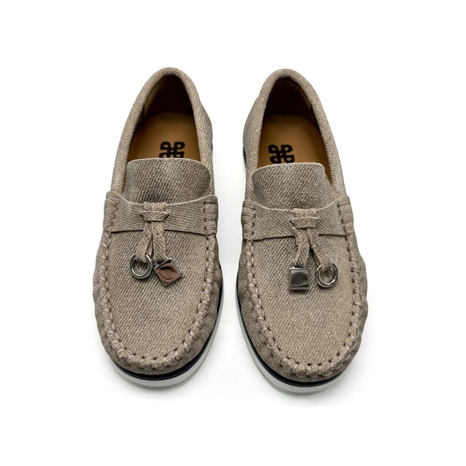 Porte sand denim suede charm loafer fast shipping