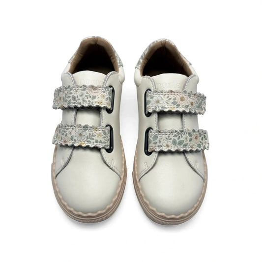 Porte white floral velcro sneaker women fast shipping